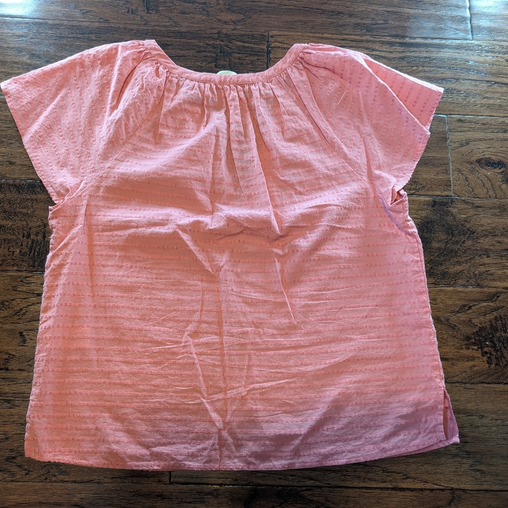 Nation LTD Los Angeles Pink Short Sleeve Top Cotton and Linen Size Small - Picture 2 of 7